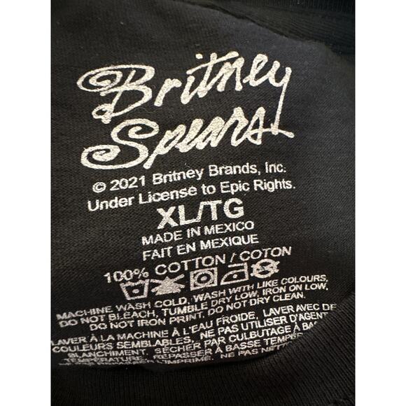 Britney Spears Long Sleeve Graphic Tee Shirt Mini Dress Size XL - Picture 4 of 4